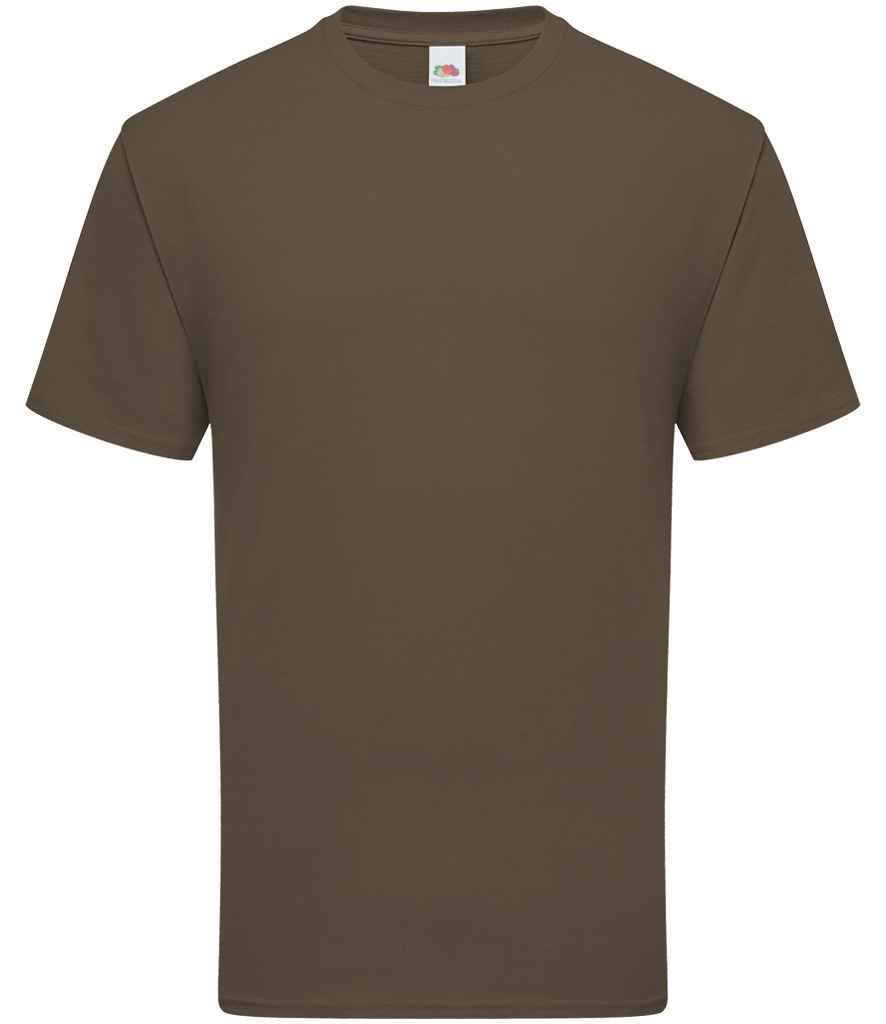 Fruit of the Loom SS620 Truffle Front - Ready to be Embroidered and Printed by Custard Workwear - Cheap Personalised and Customised Workwear in Nottinghamshire, Derbyshire and Leicestershire