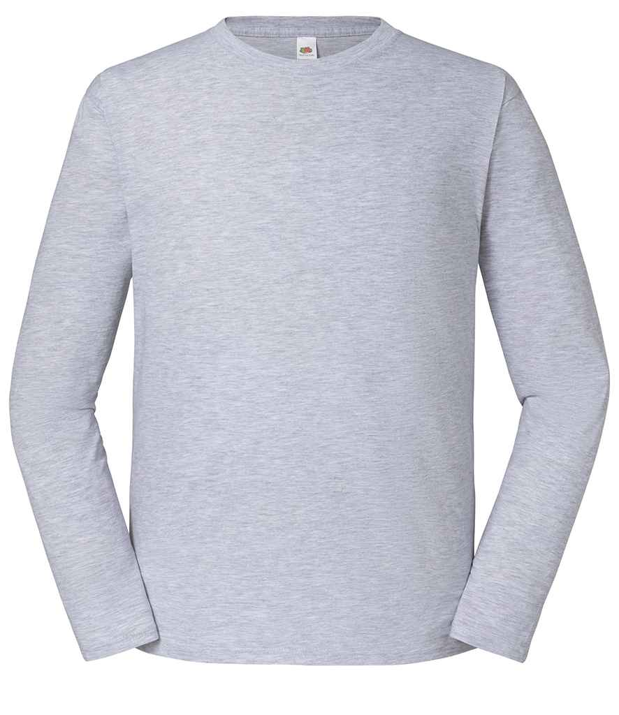 Fruit of the Loom SS624 Heather Grey Front - Ready to be Embroidered and Printed by Custard Workwear - Cheap Personalised and Customised Workwear in Nottinghamshire, Derbyshire and Leicestershire