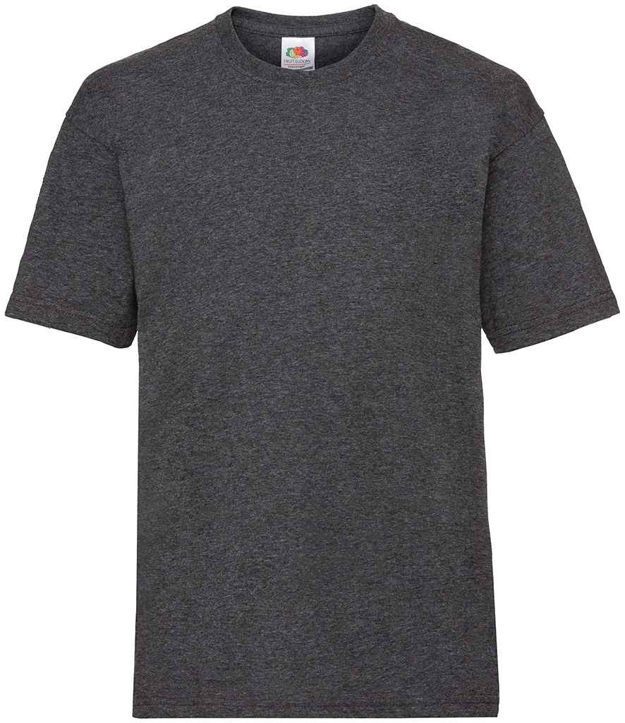 Fruit of the Loom SS6B Dark Heather Front - Ready to be Printed by Custard Workwear - Cheap Personalised and Customised Workwear in Nottinghamshire, Derbyshire and Leicestershire