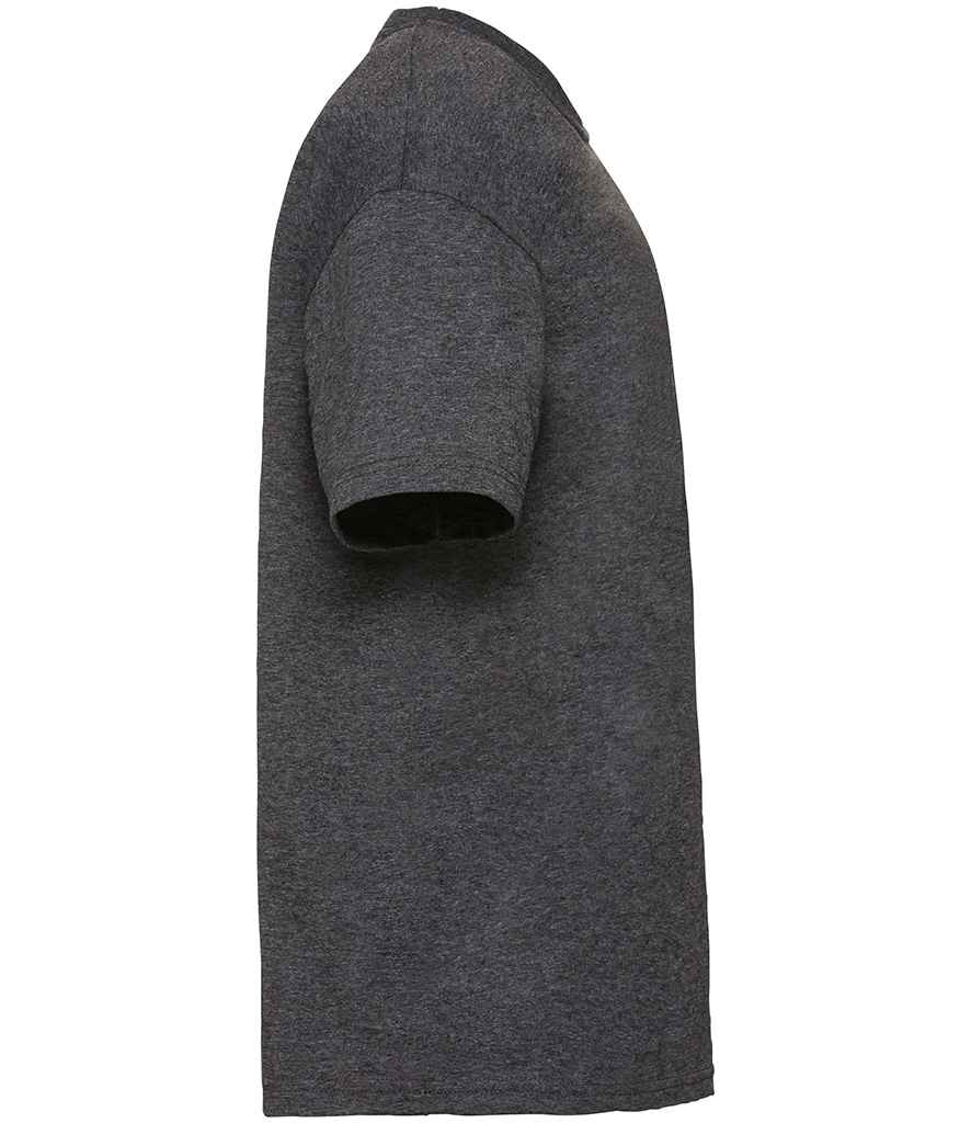 Fruit of the Loom SS6B Dark Heather Right -  Ready to be Printed by Custard Workwear - Cheap Personalised and Customised Workwear in Nottinghamshire, Derbyshire and Leicestershire