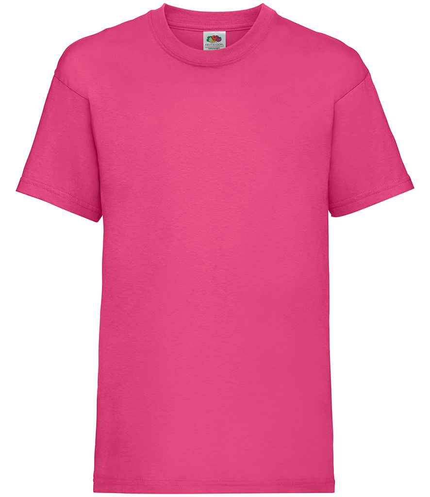 Fruit of the Loom SS6B Fuchsia Front - Ready to be Printed by Custard Workwear - Cheap Personalised and Customised Workwear in Nottinghamshire, Derbyshire and Leicestershire
