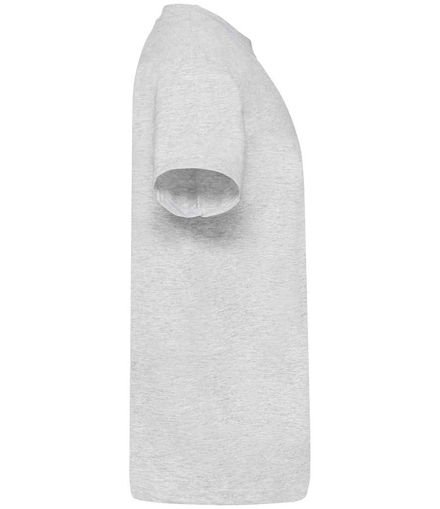 Fruit of the Loom SS6B Heather Grey Right - Ready to be Printed by Custard Workwear - Cheap Personalised and Customised Workwear in Nottinghamshire, Derbyshire and Leicestershire