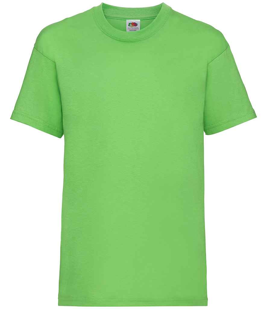 Fruit of the Loom SS6B Lime Green Front - Ready to be Printed by Custard Workwear - Cheap Personalised and Customised Workwear in Nottinghamshire, Derbyshire and Leicestershire