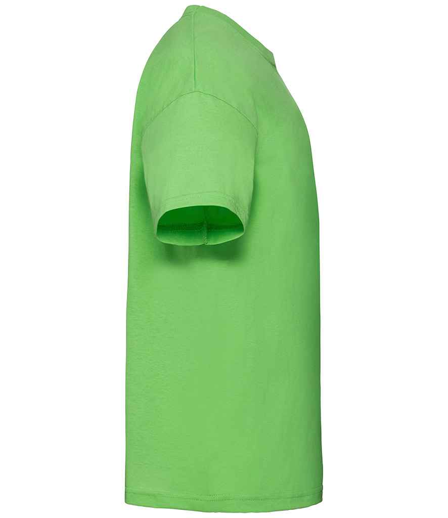 Fruit of the Loom SS6B Lime Green Right -  Ready to be Printed by Custard Workwear - Cheap Personalised and Customised Workwear in Nottinghamshire, Derbyshire and Leicestershire