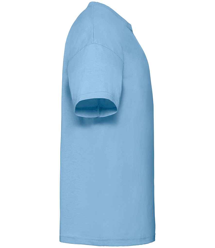 Fruit of the Loom SS6B Sky Blue Right -  Ready to be Printed by Custard Workwear - Cheap Personalised and Customised Workwear in Nottinghamshire, Derbyshire and Leicestershire