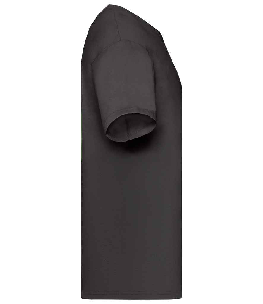 Fruit of the Loom SS6 Black Left - Ready to be Printed by Custard Workwear - Cheap Personalised and Customised Workwear in Nottinghamshire, Derbyshire and Leicestershire