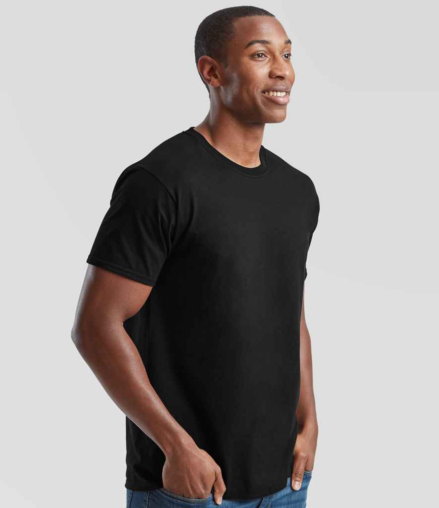 Fruit of the Loom SS6 Black Model - Ready to be Printed by Custard Workwear - Cheap Personalised and Customised Workwear in Nottinghamshire, Derbyshire and Leicestershire