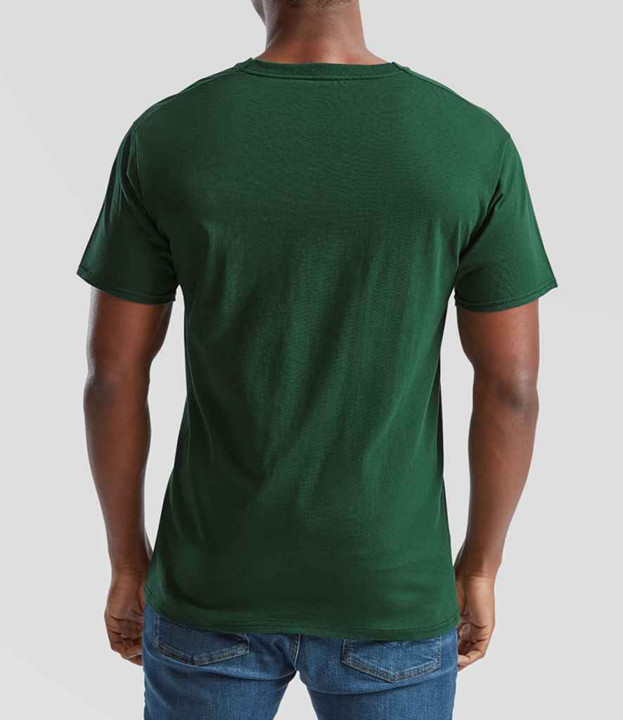 Fruit of the Loom SS6 Bottle Green Model -  Ready to be Printed by Custard Workwear - Cheap Personalised and Customised Workwear in Nottinghamshire, Derbyshire and Leicestershire