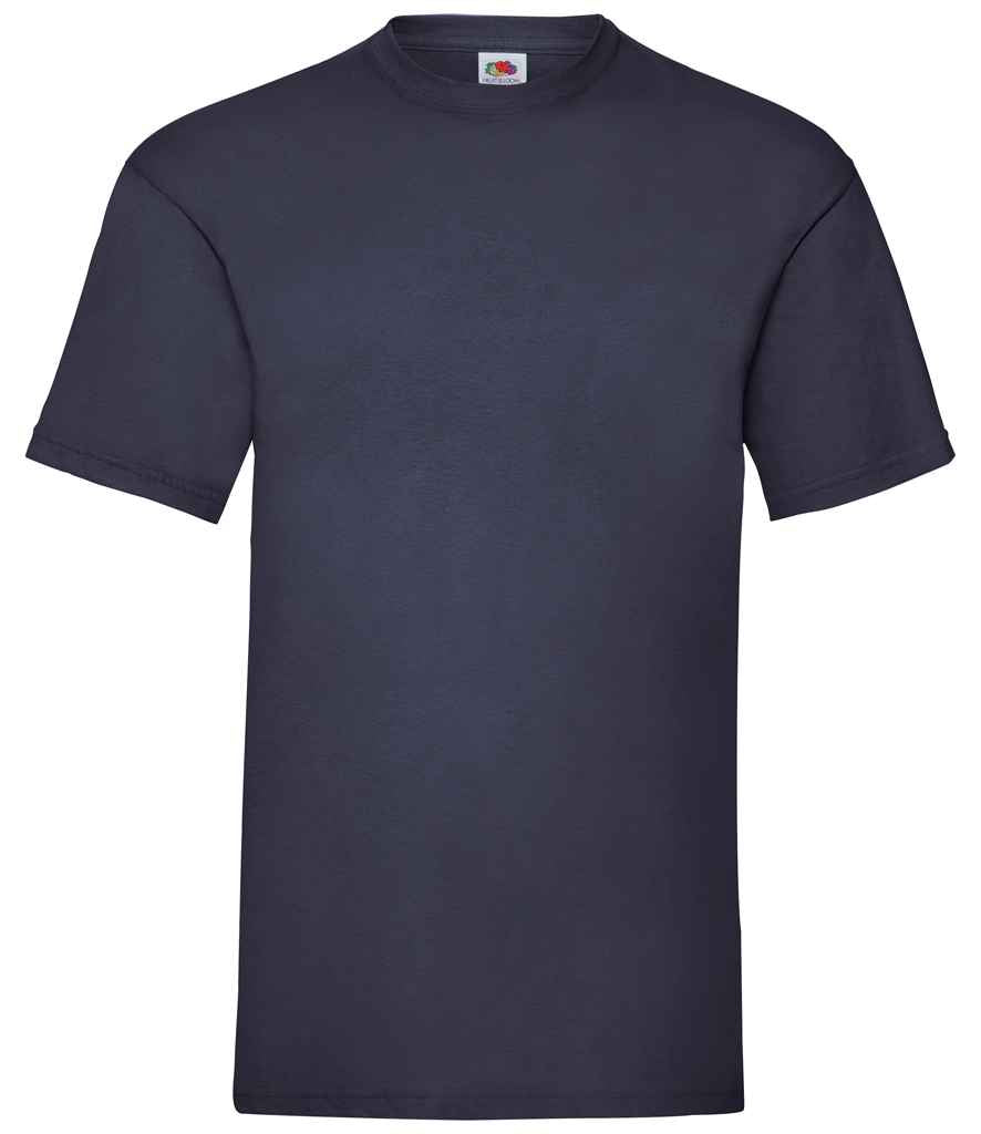 Fruit of the Loom SS6 Deep Navy Front - Ready to be Printed by Custard Workwear - Cheap Personalised and Customised Workwear in Nottinghamshire, Derbyshire and Leicestershire