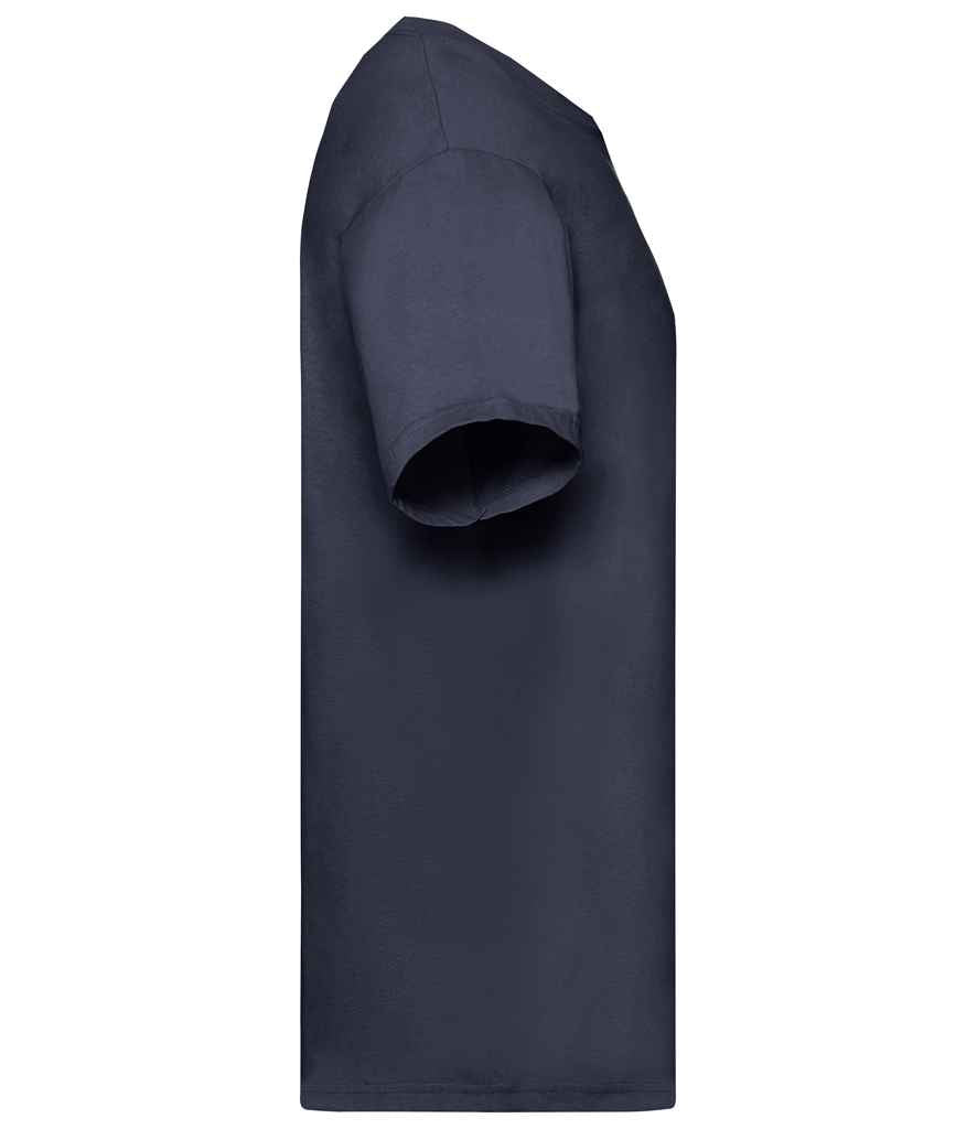 Fruit of the Loom SS6 Deep Navy Left - Ready to be Printed by Custard Workwear - Cheap Personalised and Customised Workwear in Nottinghamshire, Derbyshire and Leicestershire