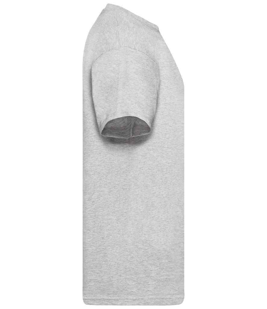 Fruit of the Loom SS6 Heather Grey Left - Ready to be Printed by Custard Workwear - Cheap Personalised and Customised Workwear in Nottinghamshire, Derbyshire and Leicestershire