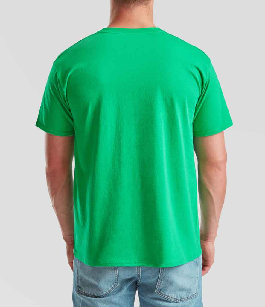 Fruit of the Loom SS6 Kelly Green Model -  Ready to be Printed by Custard Workwear - Cheap Personalised and Customised Workwear in Nottinghamshire, Derbyshire and Leicestershire