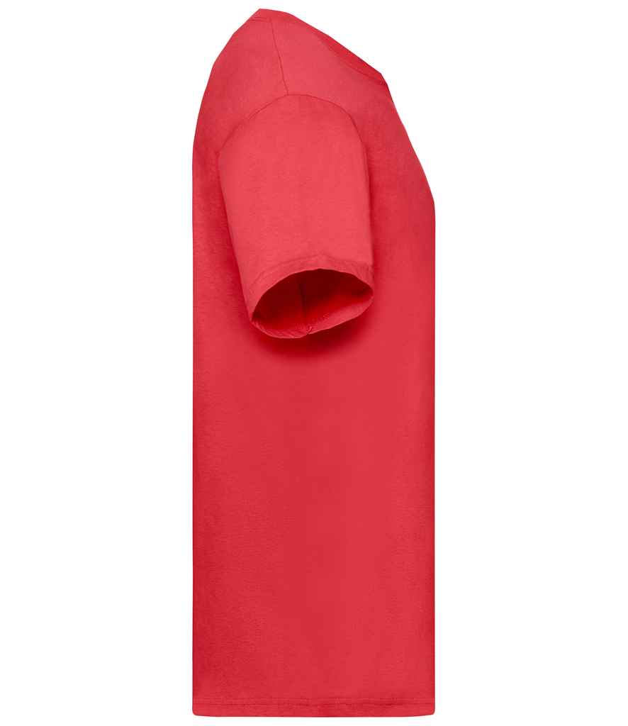 Fruit of the Loom SS6 Red Left - Ready to be Printed by Custard Workwear - Cheap Personalised and Customised Workwear in Nottinghamshire, Derbyshire and Leicestershire