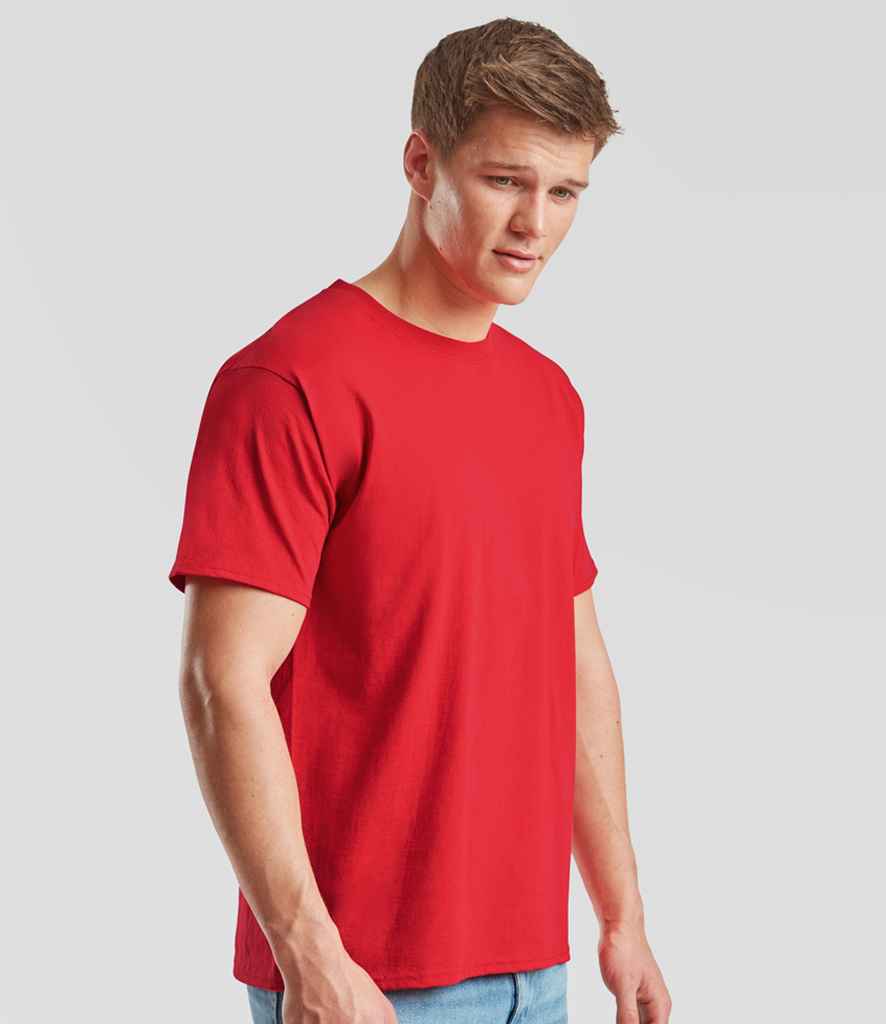 Fruit of the Loom SS6 Red Model - Ready to be Printed by Custard Workwear - Cheap Personalised and Customised Workwear in Nottinghamshire, Derbyshire and Leicestershire