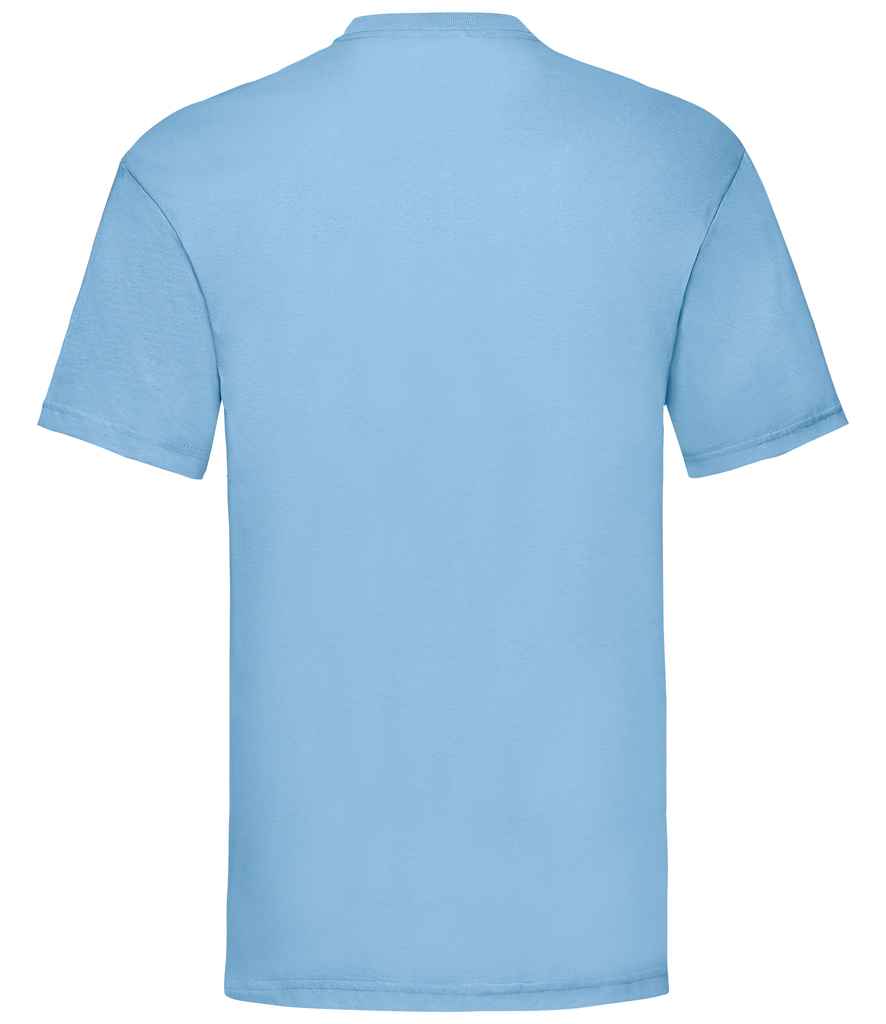 Fruit of the Loom SS6 Sky Blue Back - Ready to be Printed by Custard Workwear - Cheap Personalised and Customised Workwear in Nottinghamshire, Derbyshire and Leicestershire