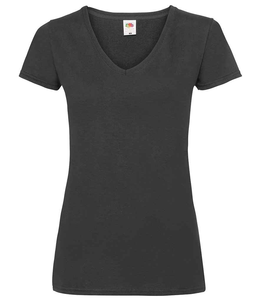 Fruit of the Loom SS702 Black Front - Ready to be Printed by Custard Workwear - Cheap Personalised and Customised Workwear in Nottinghamshire, Derbyshire and Leicestershire