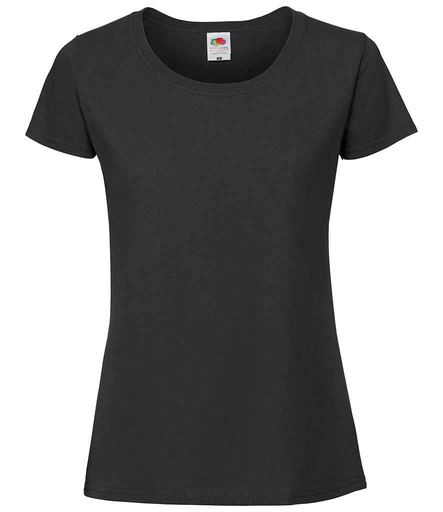 Fruit of the Loom SS720 Black Front - Ready to be Embroidered and Printed by Custard Workwear - Cheap Personalised and Customised Workwear in Nottinghamshire, Derbyshire and Leicestershire