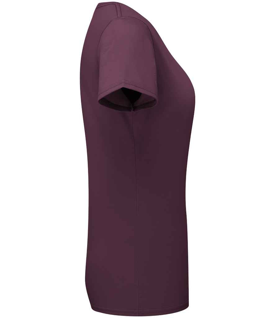 Fruit of the Loom SS720 Dark Plum Right -  Ready to be Embroidered and Printed by Custard Workwear - Cheap Personalised and Customised Workwear in Nottinghamshire, Derbyshire and Leicestershire