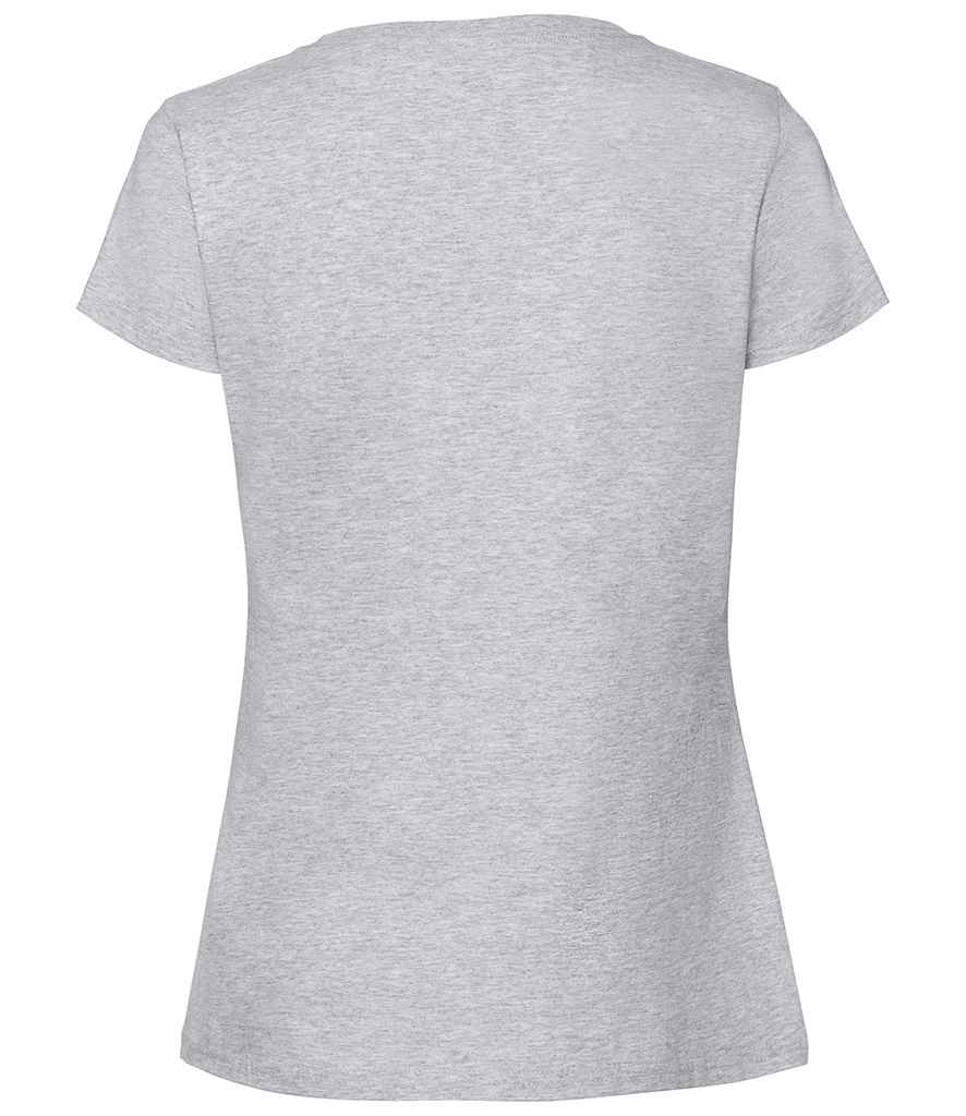 Fruit of the Loom SS720 Heather Grey Back - Ready to be Embroidered and Printed by Custard Workwear - Cheap Personalised and Customised Workwear in Nottinghamshire, Derbyshire and Leicestershire