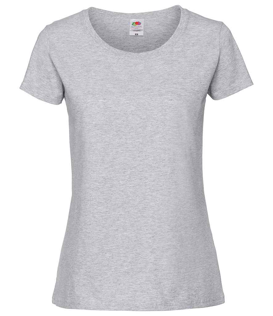 Fruit of the Loom SS720 Heather Grey Front - Ready to be Embroidered and Printed by Custard Workwear - Cheap Personalised and Customised Workwear in Nottinghamshire, Derbyshire and Leicestershire