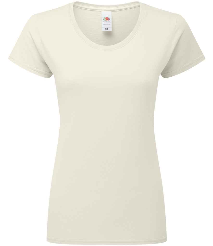 Fruit of the Loom SS720 Natural Front - Ready to be Embroidered and Printed by Custard Workwear - Cheap Personalised and Customised Workwear in Nottinghamshire, Derbyshire and Leicestershire