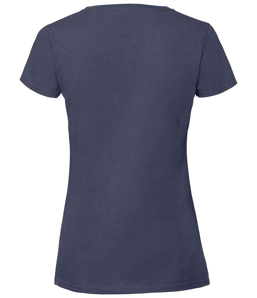 Fruit of the Loom SS720 Navy Back - Ready to be Embroidered and Printed by Custard Workwear - Cheap Personalised and Customised Workwear in Nottinghamshire, Derbyshire and Leicestershire