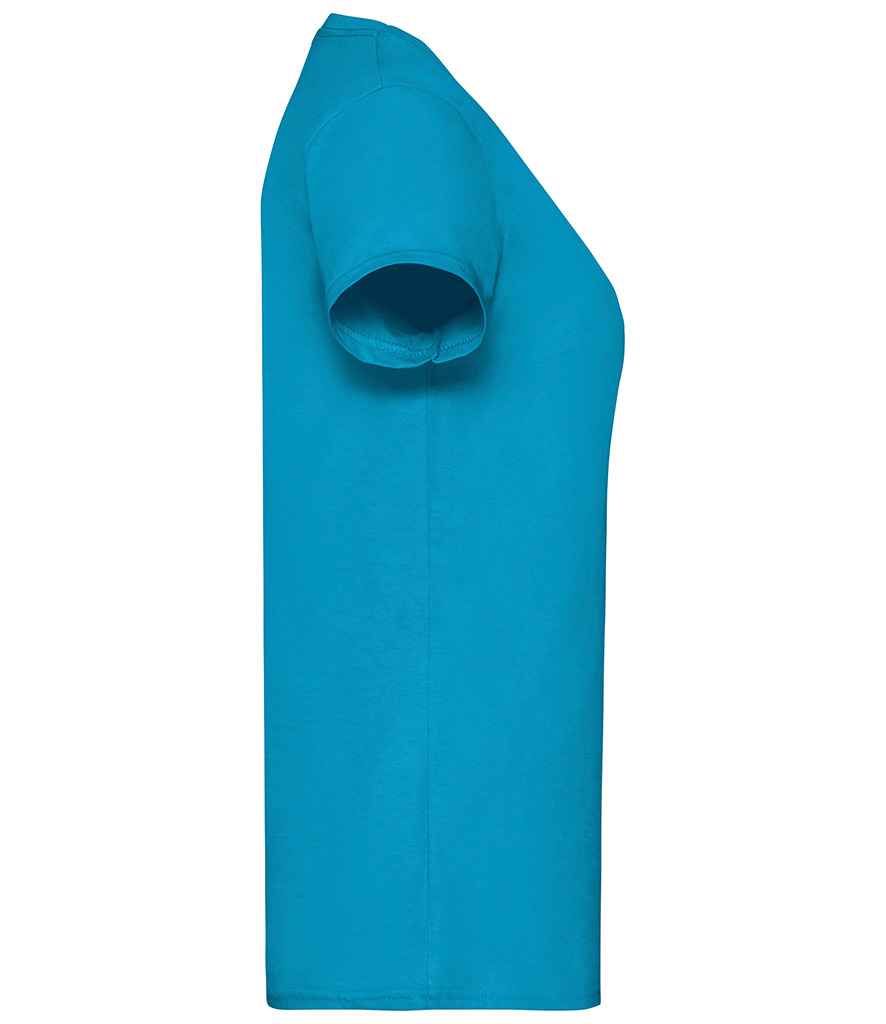 Fruit of the Loom SS77 Azure Right -  Ready to be Printed by Custard Workwear - Cheap Personalised and Customised Workwear in Nottinghamshire, Derbyshire and Leicestershire