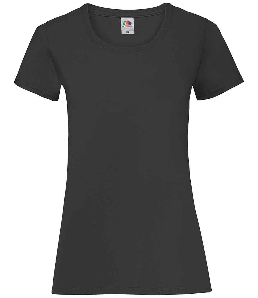Fruit of the Loom SS77 Black Front - Ready to be Printed by Custard Workwear - Cheap Personalised and Customised Workwear in Nottinghamshire, Derbyshire and Leicestershire