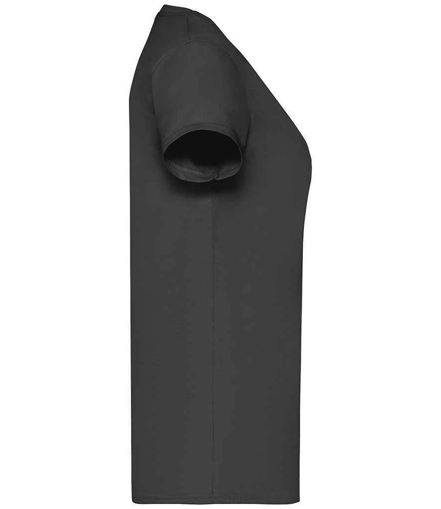 Fruit of the Loom SS77 Black Right - Ready to be Printed by Custard Workwear - Cheap Personalised and Customised Workwear in Nottinghamshire, Derbyshire and Leicestershire