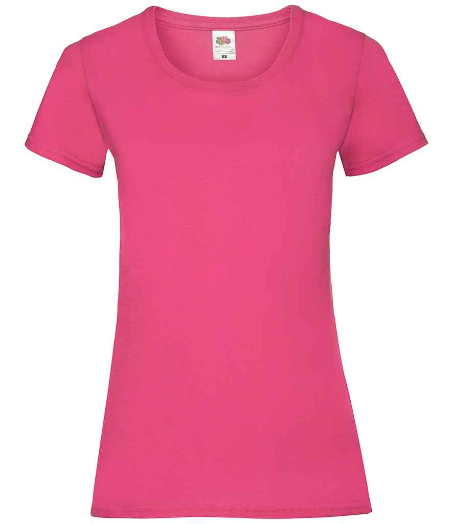 Fruit of the Loom SS77 Fuchsia Front - Ready to be Printed by Custard Workwear - Cheap Personalised and Customised Workwear in Nottinghamshire, Derbyshire and Leicestershire