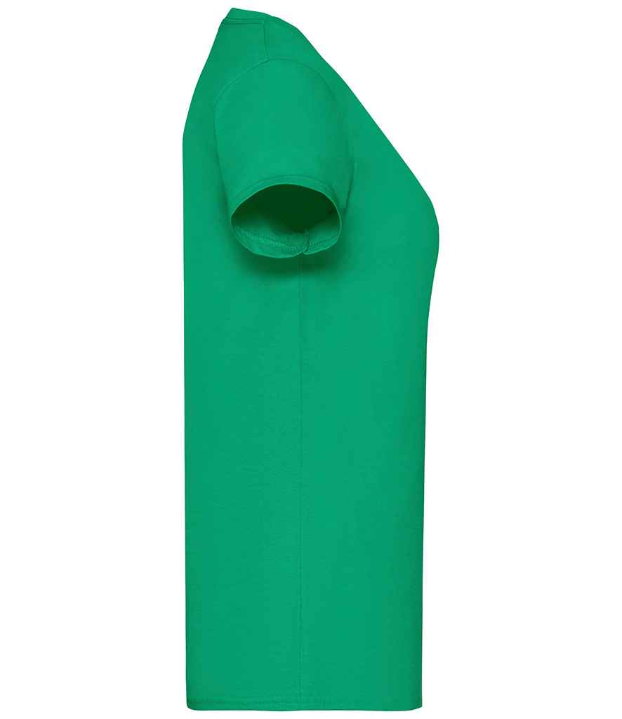 Fruit of the Loom SS77 Kelly Green Right -  Ready to be Printed by Custard Workwear - Cheap Personalised and Customised Workwear in Nottinghamshire, Derbyshire and Leicestershire