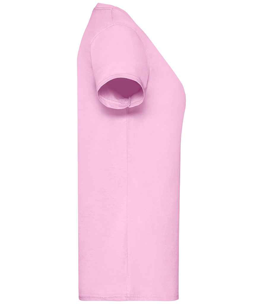 Fruit of the Loom SS77 Light Pink Right - Ready to be Printed by Custard Workwear - Cheap Personalised and Customised Workwear in Nottinghamshire, Derbyshire and Leicestershire