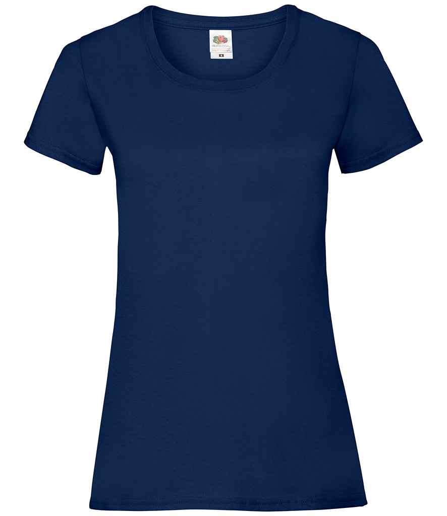 Fruit of the Loom SS77 Navy Front - Ready to be Printed by Custard Workwear - Cheap Personalised and Customised Workwear in Nottinghamshire, Derbyshire and Leicestershire