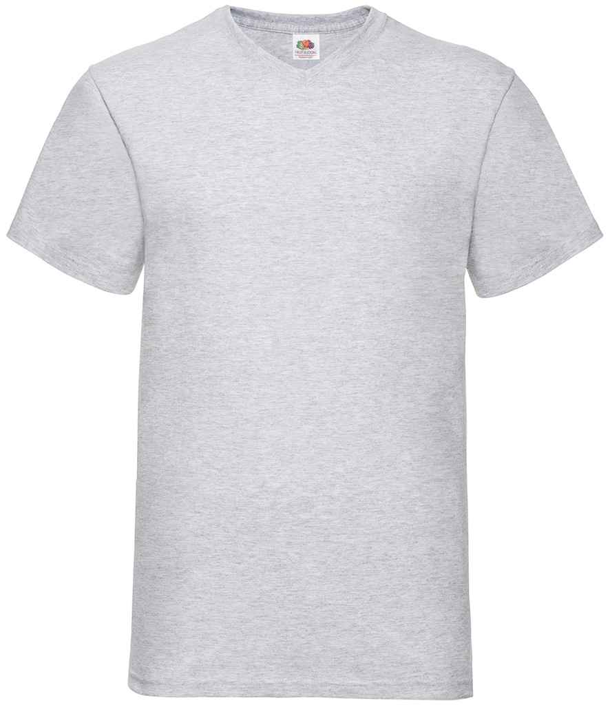 Fruit of the Loom SS7 Heather Grey Front - Ready to be Printed by Custard Workwear - Cheap Personalised and Customised Workwear in Nottinghamshire, Derbyshire and Leicestershire