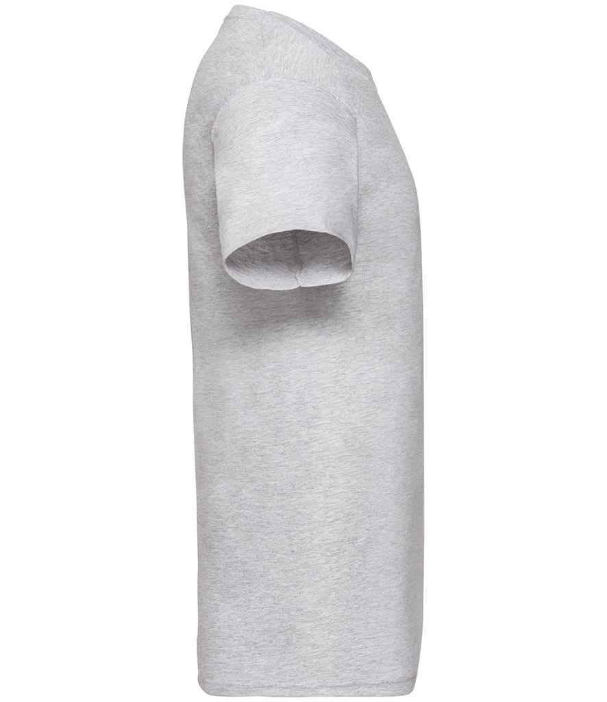 Fruit of the Loom SS7 Heather Grey Right -  Ready to be Printed by Custard Workwear - Cheap Personalised and Customised Workwear in Nottinghamshire, Derbyshire and Leicestershire