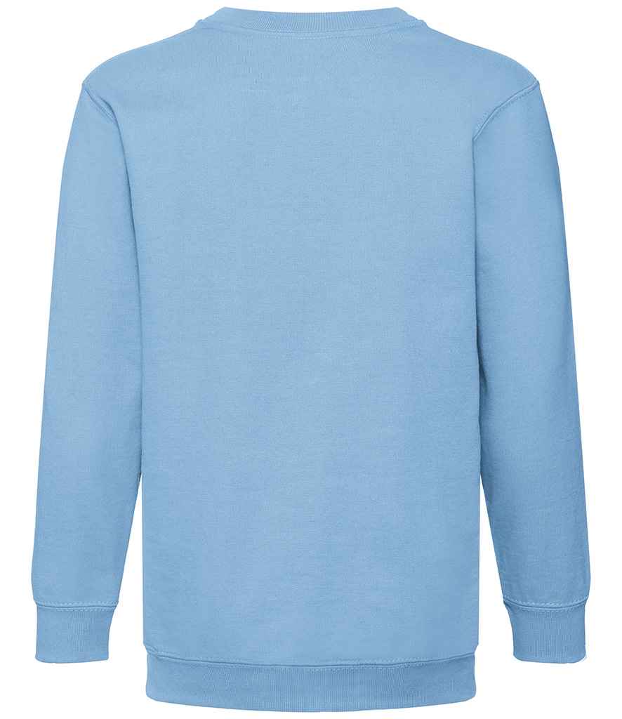 Fruit of the Loom SS9B Sky Blue Back - Ready to be Embroidered and Printed by Custard Workwear - Cheap Personalised and Customised Workwear in Nottinghamshire, Derbyshire and Leicestershire
