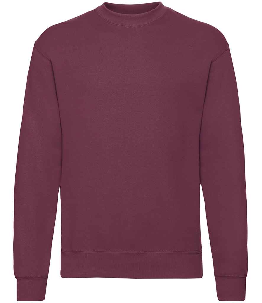 Fruit of the Loom SS9 Burgundy Front - Ready to be Embroidered and Printed by Custard Workwear - Cheap Personalised and Customised Workwear in Nottinghamshire, Derbyshire and Leicestershire