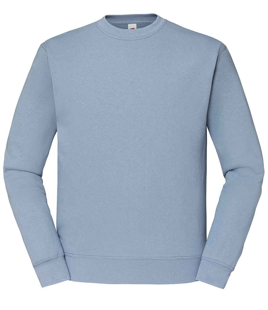 Fruit of the Loom SS9 Mineral Blue Front - Ready to be Embroidered and Printed by Custard Workwear - Cheap Personalised and Customised Workwear in Nottinghamshire, Derbyshire and Leicestershire