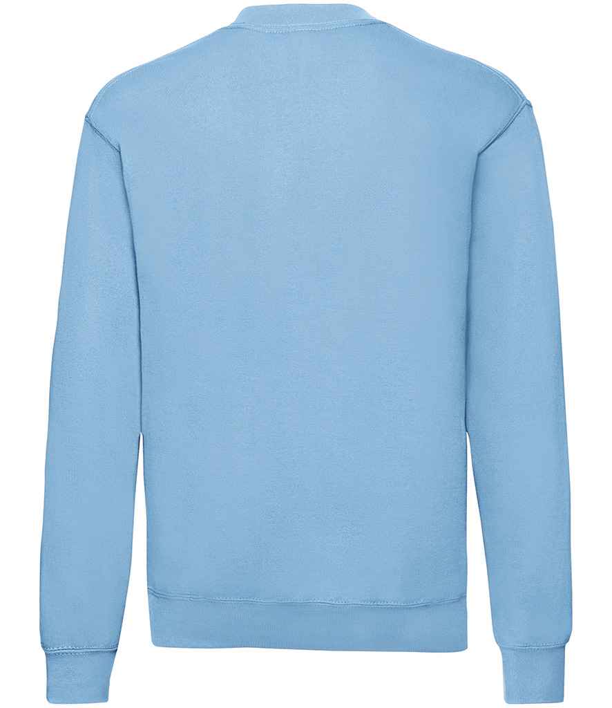 Fruit of the Loom SS9 Sky Blue Back - Ready to be Embroidered and Printed by Custard Workwear - Cheap Personalised and Customised Workwear in Nottinghamshire, Derbyshire and Leicestershire