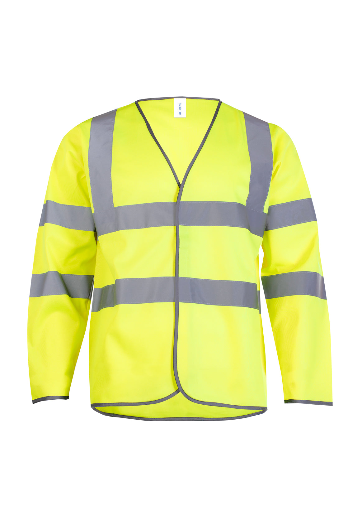 Uneek UC802 - Hi-Vis Vest Ready to be Printed by Custard Workwear - Cheap Personalised and Customised Workwear in Nottinghamshire, Derbyshire and Leicestershire