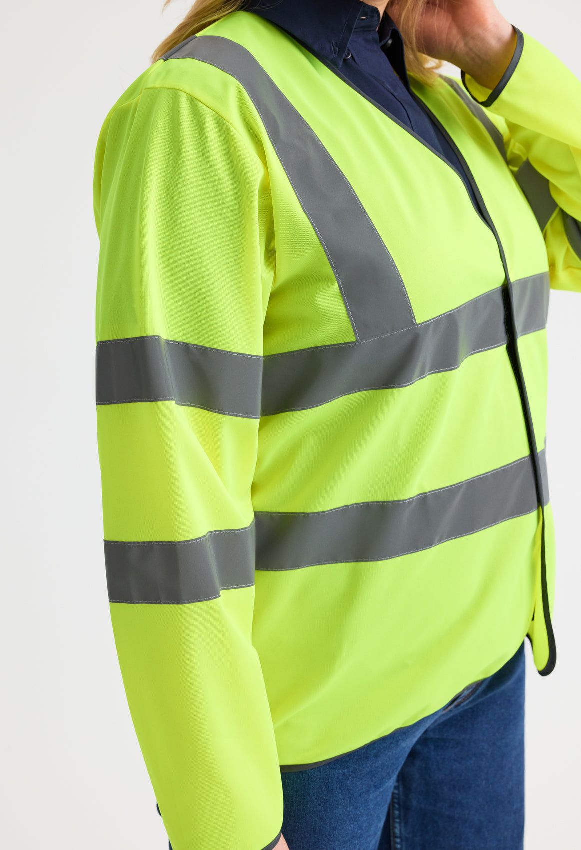 Uneek UC802 - Hi-Vis Vest Ready to be Printed by Custard Workwear - Cheap Personalised and Customised Workwear in Nottinghamshire, Derbyshire and Leicestershire