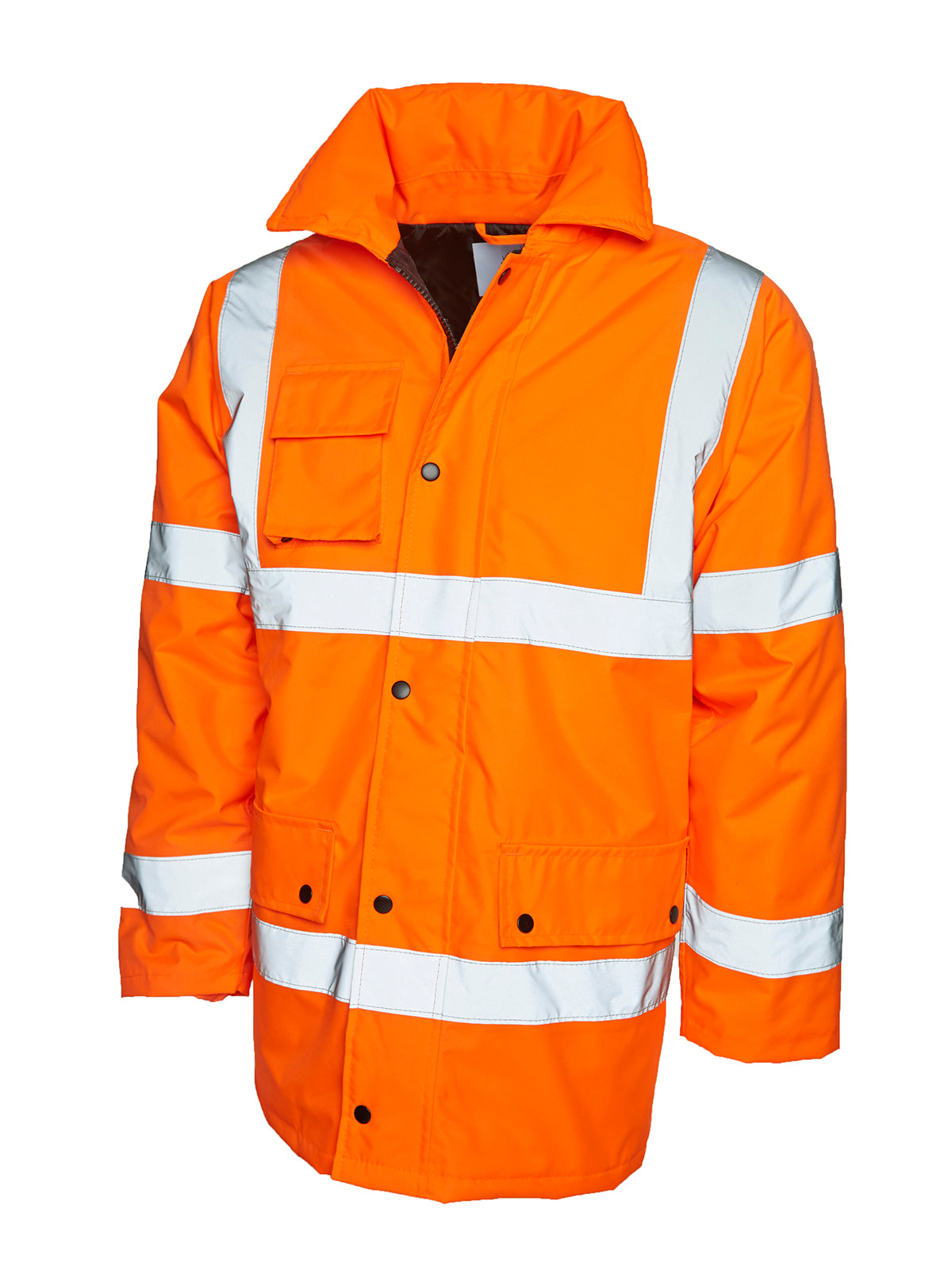Uneek UC803 - Hi-Vis Jacket Ready to be Embroidered and Printed by Custard Workwear - Cheap Personalised and Customised Workwear in Nottinghamshire, Derbyshire and Leicestershire