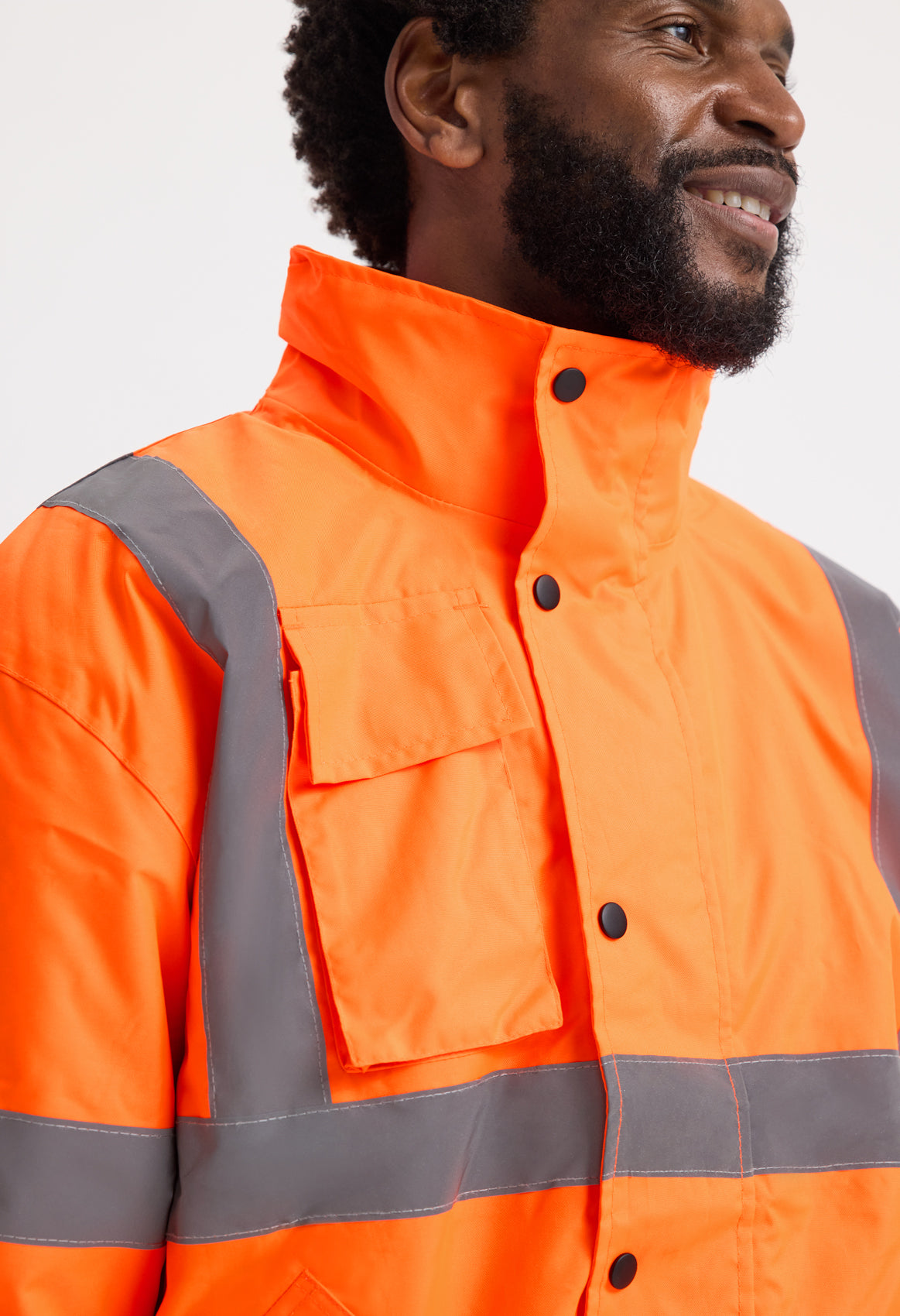 Uneek UC804 - Hi-Vis Jacket Ready to be Embroidered and Printed by Custard Workwear - Cheap Personalised and Customised Workwear in Nottinghamshire, Derbyshire and Leicestershire