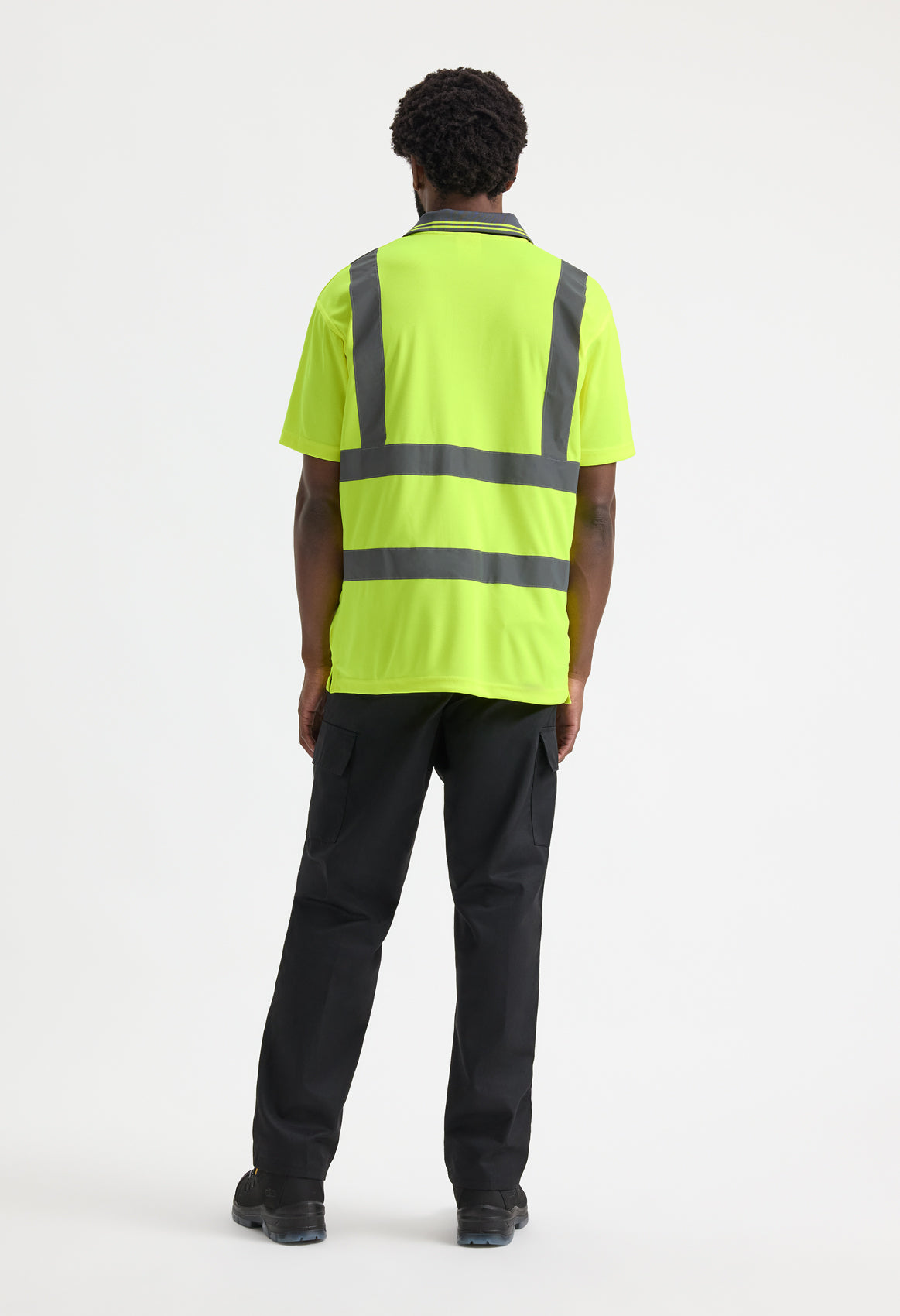 Uneek UC808 - Hi-Vis Polo Shirt Ready to be Printed by Custard Workwear - Cheap Personalised and Customised Workwear in Nottinghamshire, Derbyshire and Leicestershire