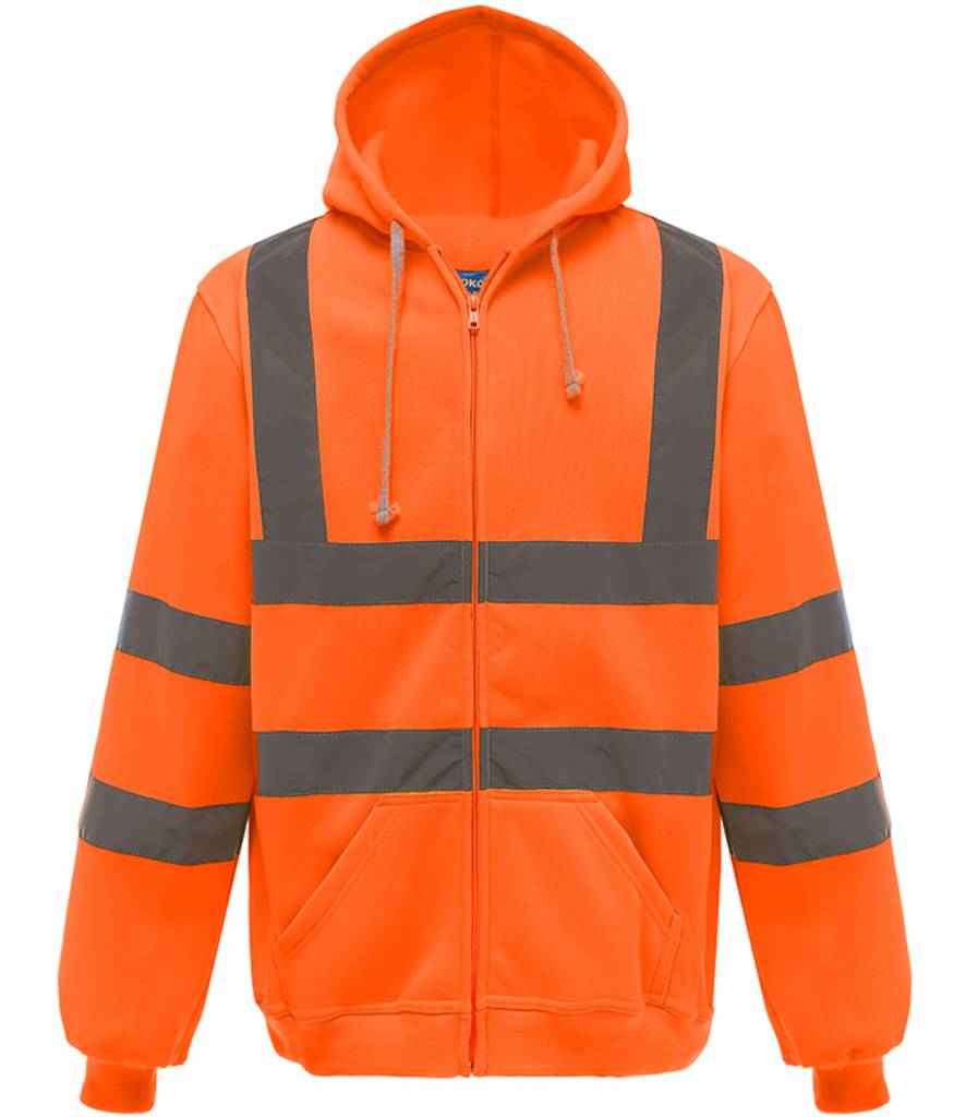 Yoko YK032 Orange Front - Ready to be Embroidered and Printed by Custard Workwear - Cheap Personalised and Customised Workwear in Nottinghamshire, Derbyshire and Leicestershire