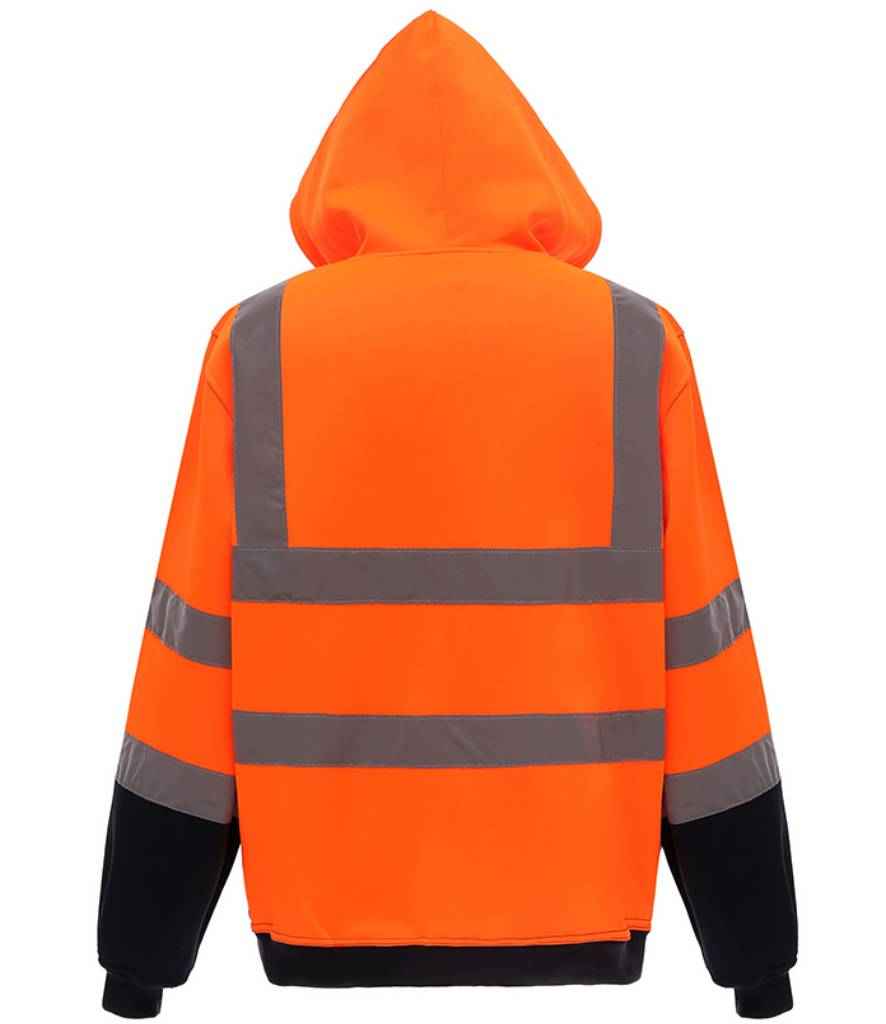 Yoko YK032 Orange/Navy Back - Ready to be Embroidered and Printed by Custard Workwear - Cheap Personalised and Customised Workwear in Nottinghamshire, Derbyshire and Leicestershire