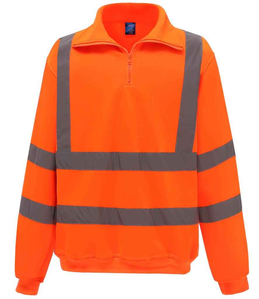 Yoko YK033 Orange Front - Ready to be Embroidered and Printed by Custard Workwear - Cheap Personalised and Customised Workwear in Nottinghamshire, Derbyshire and Leicestershire