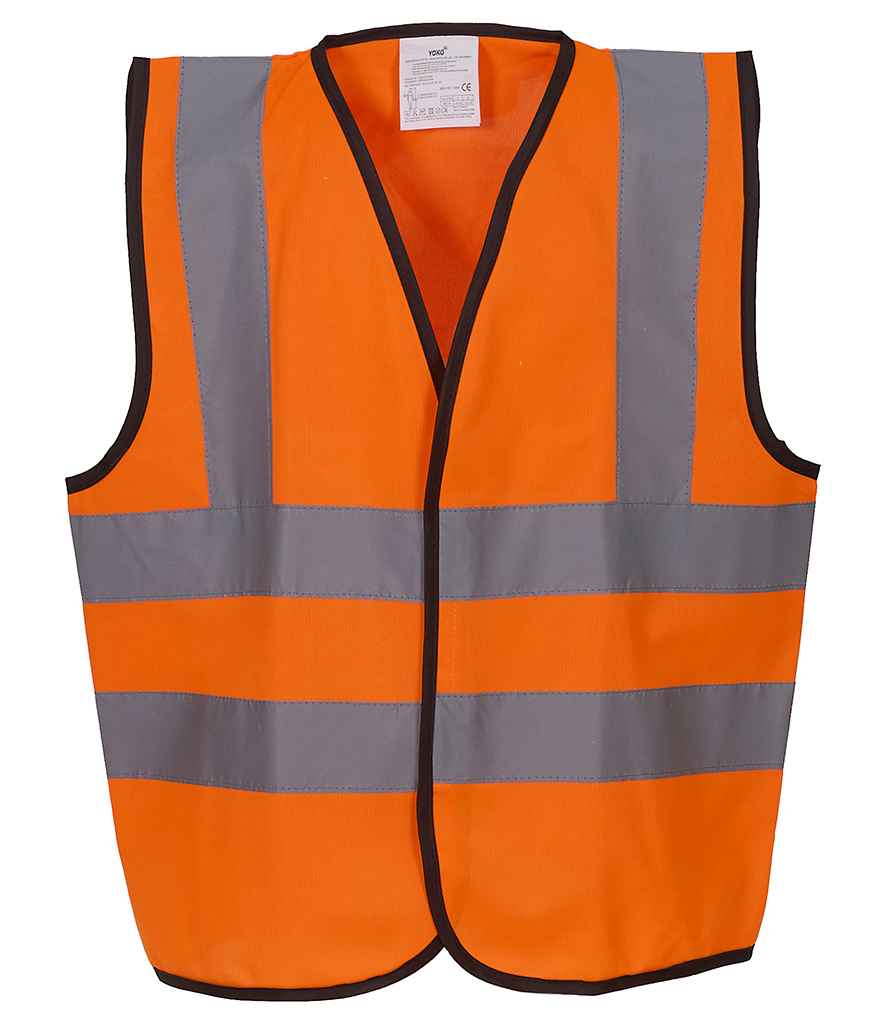 Yoko YK102B Orange Front - Ready to be Printed by Custard Workwear - Cheap Personalised and Customised Workwear in Nottinghamshire, Derbyshire and Leicestershire