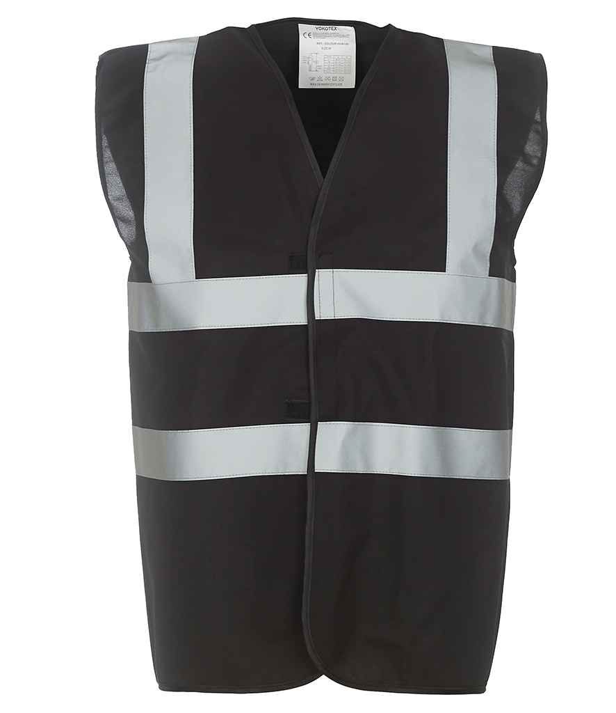 Yoko YK102 Black Front - Ready to be Printed by Custard Workwear - Cheap Personalised and Customised Workwear in Nottinghamshire, Derbyshire and Leicestershire
