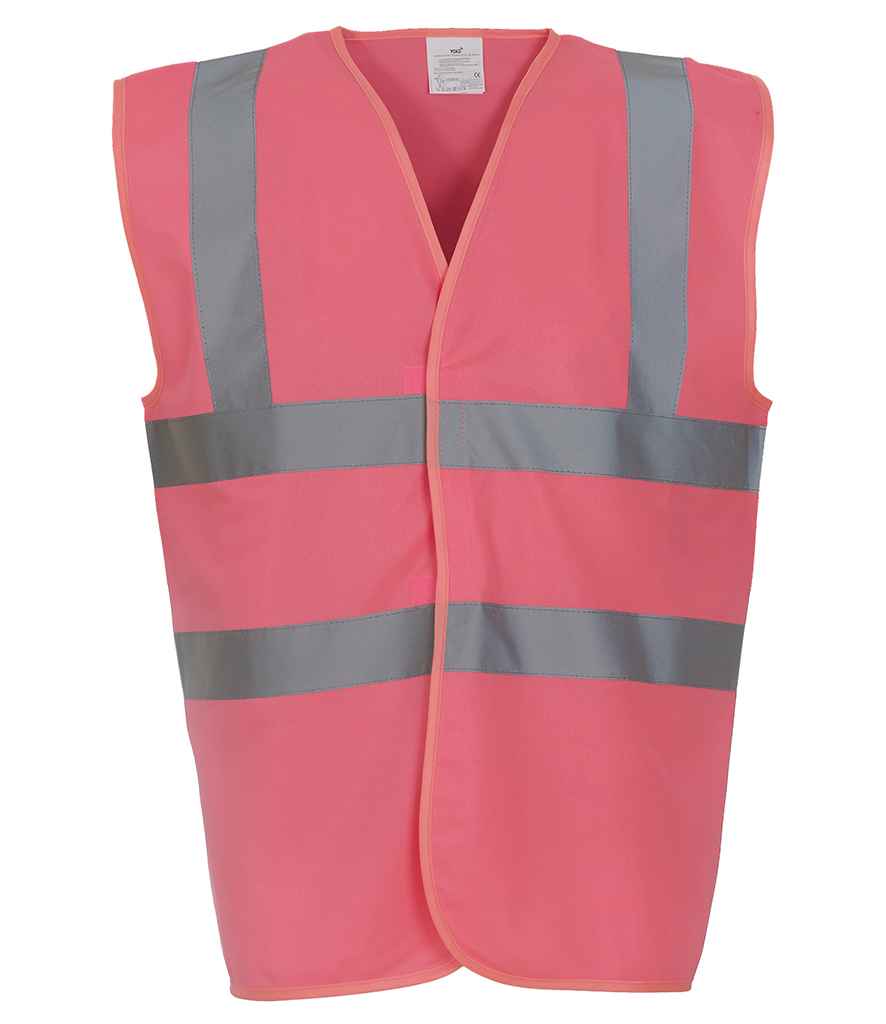 Yoko YK102 Pink Front - Ready to be Printed by Custard Workwear - Cheap Personalised and Customised Workwear in Nottinghamshire, Derbyshire and Leicestershire